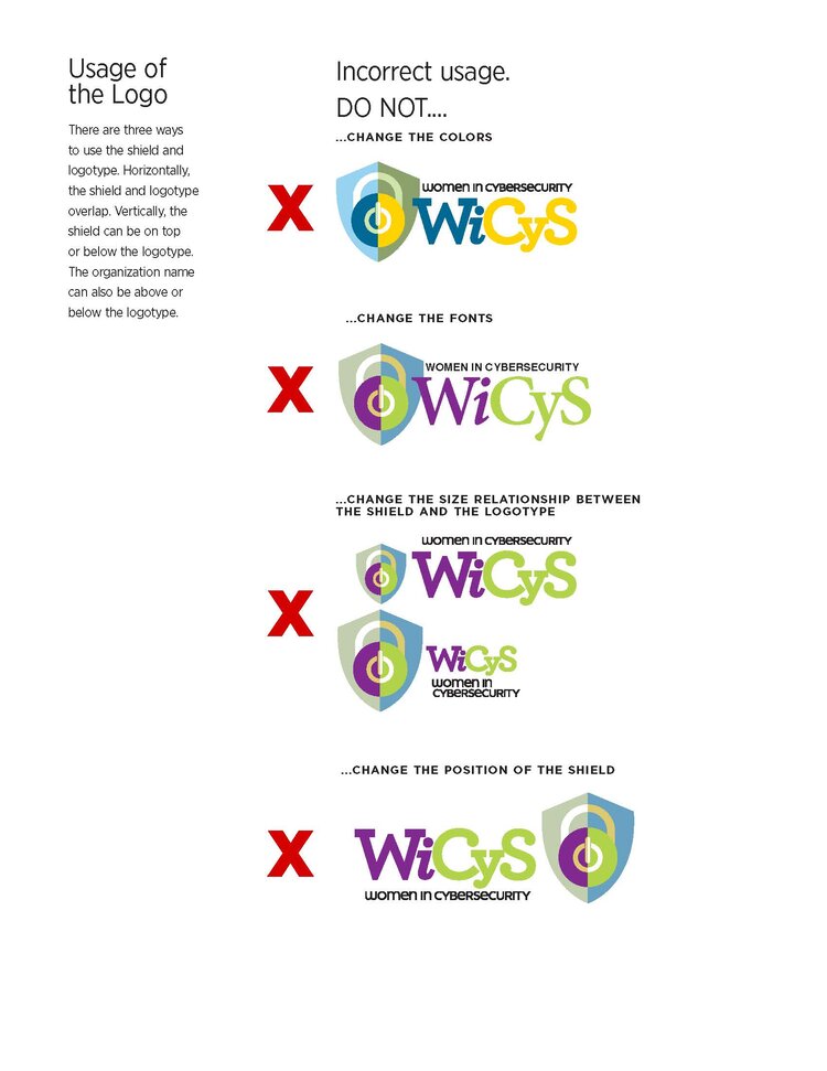 WiCyS Global Branding Guidelines WiCyS Women in Cybersecurity