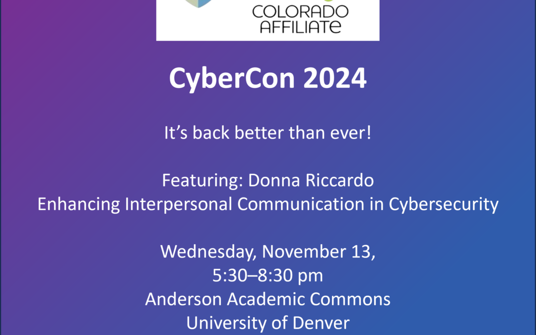 WiCyS Colorado Affiliate | CyberCon 2024